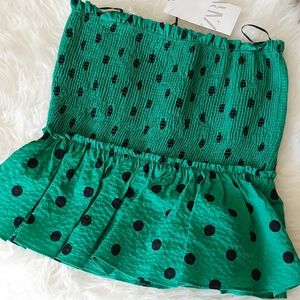 Last 1 added! ZARA Polka Dot Mini Skirt